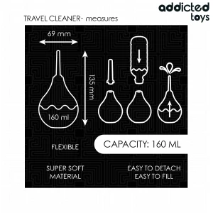 ADDICTED TOYS - TRAVEL ANAL CLEANER ROZMIAR M 160 ML